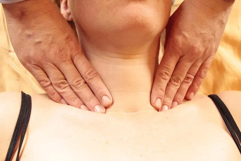 MLD uses light, rhythmic strokes — never deep pressure on surgical sites.