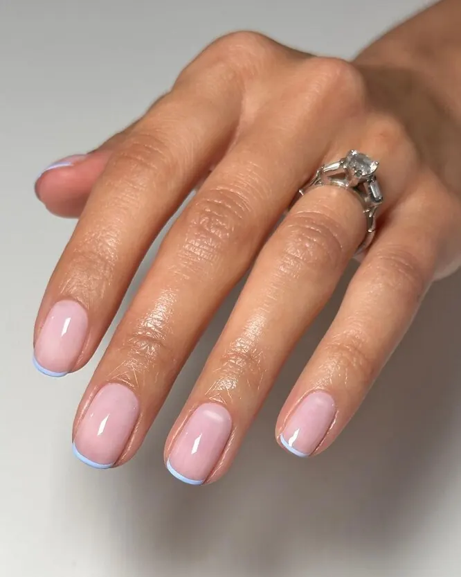 French manicure with gel polish