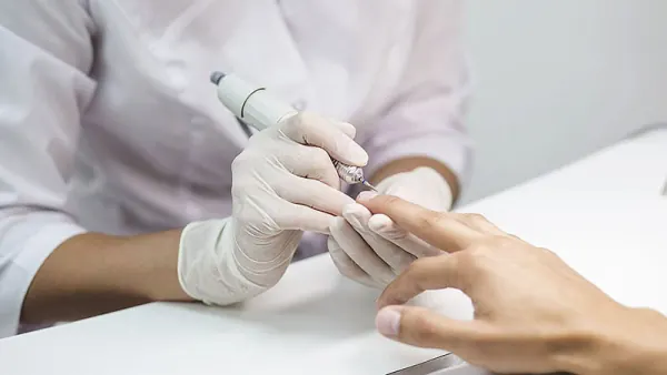 Dry European manicure at HealthSpa4u San Diego